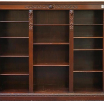 Renaissance Style Mahogany Open Bookshelf